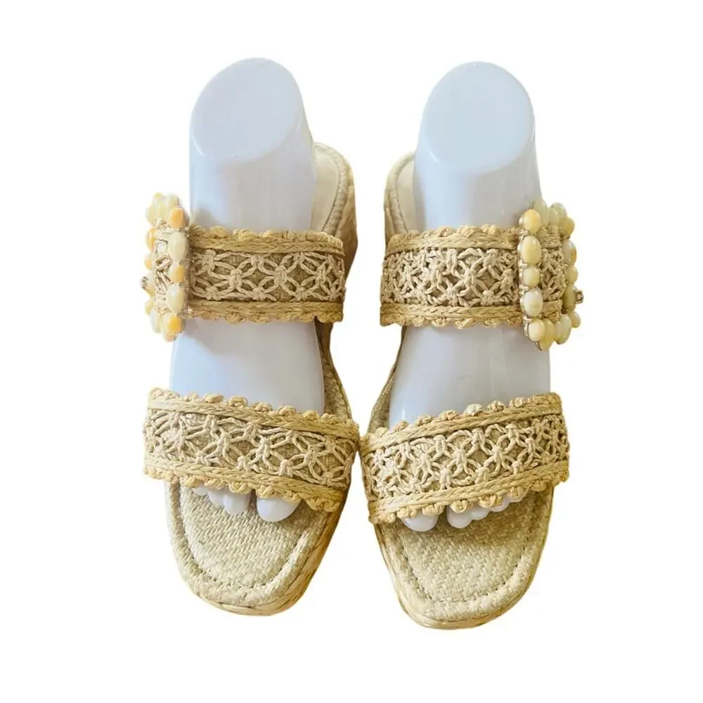 Sam Edelman Women's Cadance Wedge Sandals Size 10